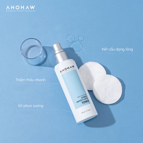 Toner giúp cân bằng da, cấp ẩm và phục hồi Ahohwa Aqua Solution