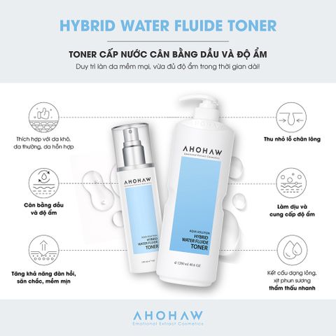 Toner giúp cân bằng da, cấp ẩm và phục hồi Ahohwa Aqua Solution