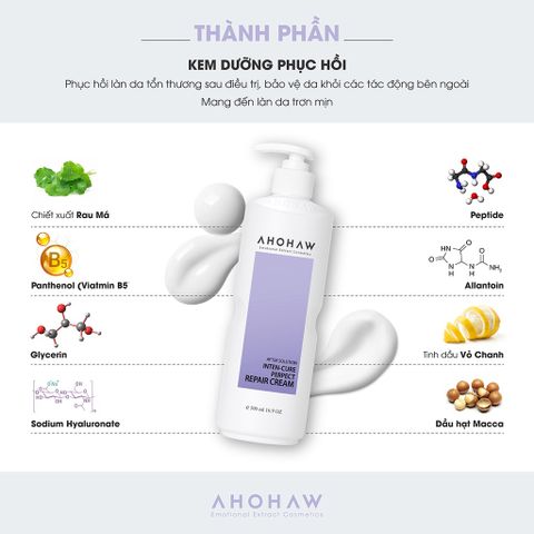 Kem hỗ trợ phục hồi da Ahohwa Inten-Cure Perfect Repair Cream