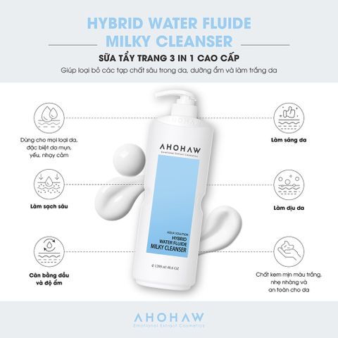 Sữa tẩy trang dành cho mọi loại da Ahohwa Aqua Solution
