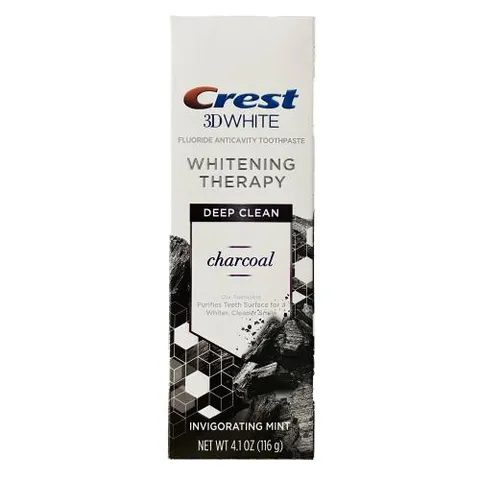 Kem đánh răng Crest 3D White Whitening Therapy Charcoal 116g Hàng Mỹ