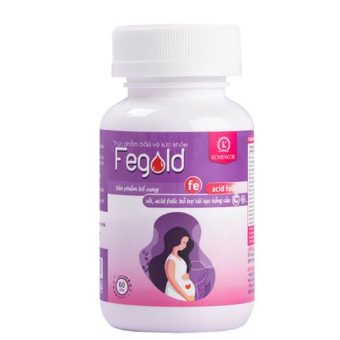 Viên Uống Bổ Sung Sắt, Acid Folic FeGold Chính Hãng Kohinoor