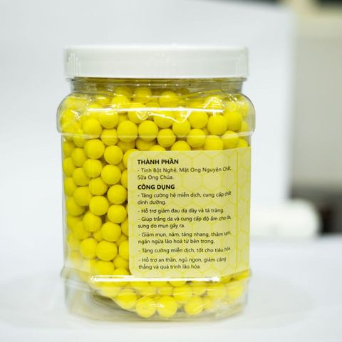 Viên Tinh Bột Nghệ Mật Ong Tabaha 500g - Hỗ Trợ Sức Khỏe, Làm Đẹp Và Cải Thiện Tiêu Hóa, Sản Phẩm Từ Thiên Nhiên