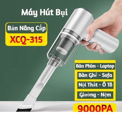 Máy Hút Bụi Cầm Tay Mini Không Dây - Lực Hút Mạnh 9000 Pa, Đèn LED Chiếu Sáng, Đa Năng Vệ Sinh Ô Tô, Máy Tính, Gia Đình