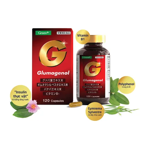 Viên uống hỗ trợ điều hòa đường huyết Nhật Bản - Glumagenol Green+