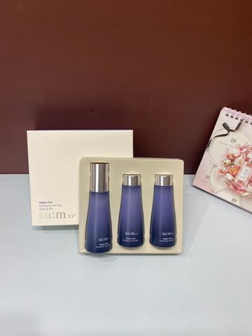 Set Xịt Khoáng Su:m37 Water-full Timeless Water Gel Mist 60ml - Bộ 3 Chai Nước Khoáng Dưỡng Da Cấp Ẩm Sáng Mịn, Chống Nhờn