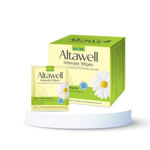 Khăn vệ sinh vùng kín Altawell Intimate Wipes With Camomile Extract