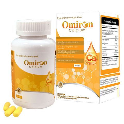 Viên Uống Omiron Calcium Hỗ Trợ Tăng Chiều Cao Hộp 20 Viên