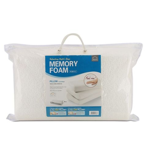 Gối Cao Su Non Memory Foam Hình Cong 50D Lock&Lock - HLW111 - Giảm Áp Lực, Tốt Cho Giấc Ngủ, Hàng Nhập Khẩu Chính Hãng Hàn Quốc