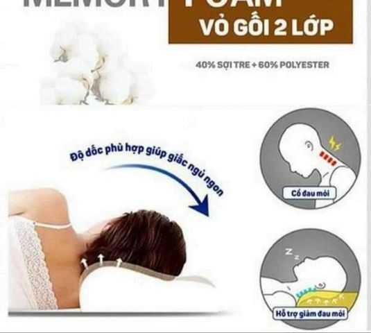 Gối Cao Su Non Memory Foam Hình Cong 50D Lock&Lock - HLW111 - Giảm Áp Lực, Tốt Cho Giấc Ngủ, Hàng Nhập Khẩu Chính Hãng Hàn Quốc