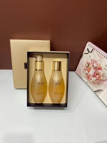 Set Sữa Rửa Mặt OHui The First 400ml - Tái Sinh Da, Mua 1 Tặng 1, Chứa Tinh Chất Vàng, Phù Hợp Với Mọi Loại Da
