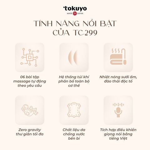 Ghế Massage Toàn Thân Tokuyo TC-299 Dành Cho Cả Gia Đình