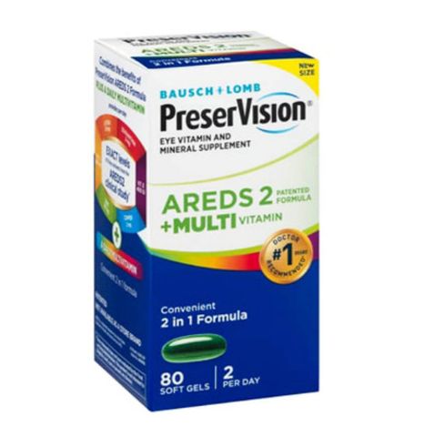Bổ Mắt Preservision AREDS2 Multivitamin 2in1 80 viên ( trên 50 tuổi)