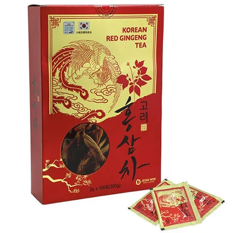Trà hồng sâm Jeong Won Hàn Quốc dạng cốm hộp 100 gói x 3g