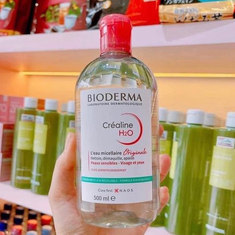 [Mẫu Mới] Nước Tẩy Trang Bioderma Créaline H2O 500ml chính hãng Pháp