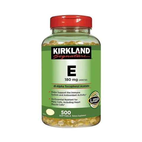 [Mỹ] Vitamin E Thiên Nhiên 400 I.U Kirkland Signature 500 Viên