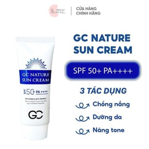 Kem Chống Nắng Nâng Tone  GC Nature Sun Cream SPF 50 