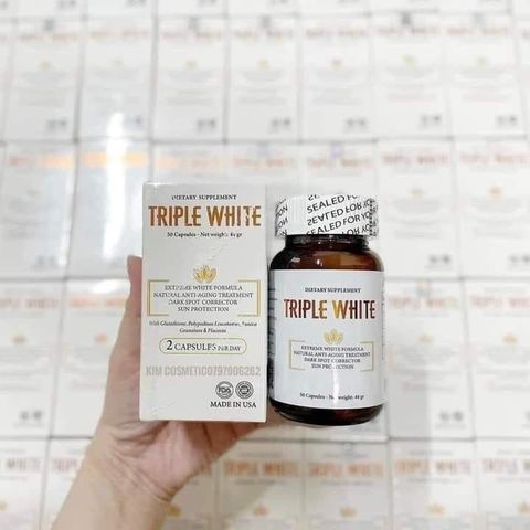 Viên Uống Dietary Supplement Triple White Hỗ Trợ Trắng Da