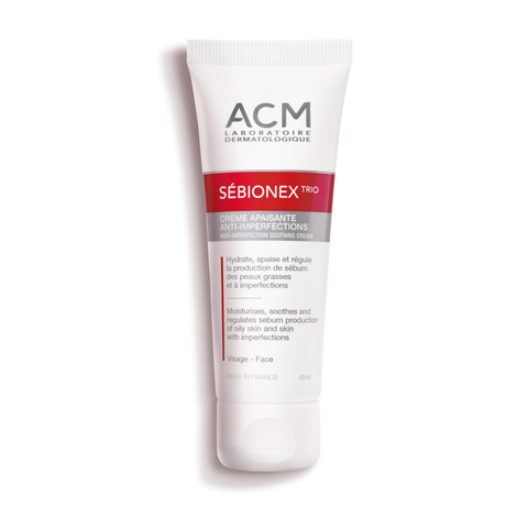 Kem Dưỡng Mụn ACM Sebionex Trio 40ml - Chăm Sóc Da Nhờn, Giảm Mụn, Ngừa Nhờn, Dành Cho Da Khó Khăn, Chất Lượng Pháp