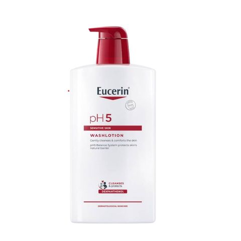 Sữa Tắm Eucerin pH5 Washlotion 1000ml - Gel Lotion Dịu Nhẹ Cho Da Nhạy Cảm, An Toàn Cho Trẻ Em, Xuất Xứ Đức