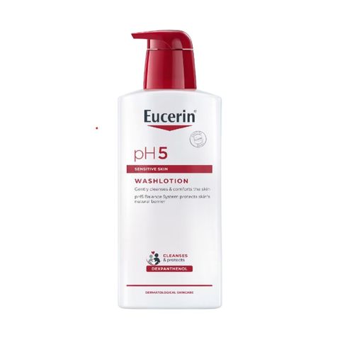 Sữa Tắm Eucerin pH5 Washlotion 1000ml - Gel Lotion Dịu Nhẹ Cho Da Nhạy Cảm, An Toàn Cho Trẻ Em, Xuất Xứ Đức