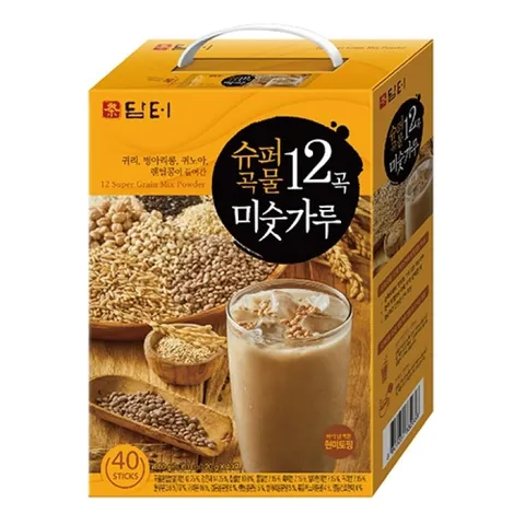 Bột ngũ cốc 12 loại hạt Damtuh Hàn Quốc hộp 40 gói 800g