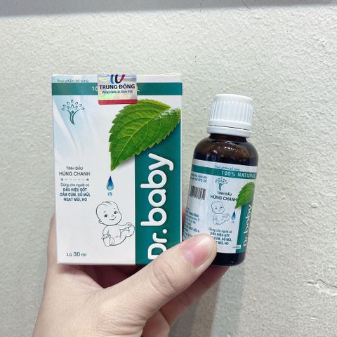Dr Baby Tinh Dầu Húng Chanh Dùng Cho Trẻ Từ Sơ Sinh