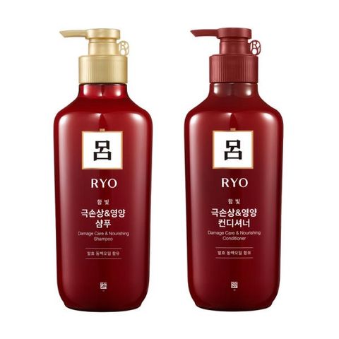 Cặp dầu gội xả thảo mộc giúp giảm rụng tóc Ryo Hàn Quốc tổng 550ml x 2