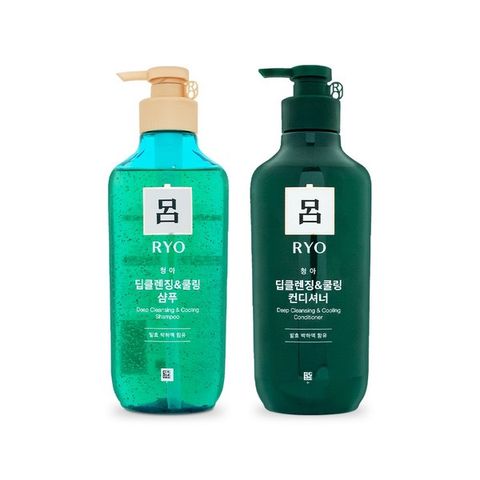 Cặp dầu gội xả thảo mộc giúp giảm rụng tóc Ryo Hàn Quốc tổng 550ml x 2