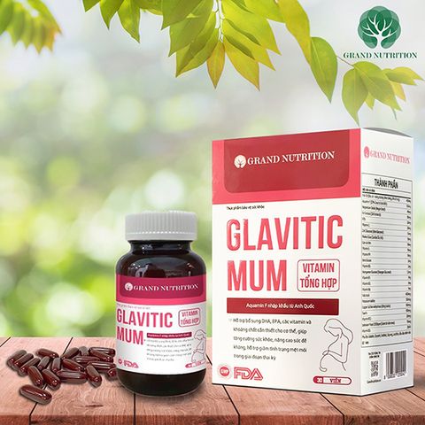 Vitamin Tổng Hợp Cho Bà Bầu Glavitic Mum | Hộp 30 Viên