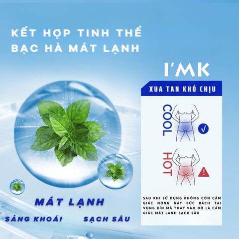 Tinh Chất Vệ Sinh Nam I'MK Cao Cấp - Sạch Sẽ, Thoải Mái, Hương Nam Tính Bền Lâu Giúp Tăng Cường Tự Tin 6 Giờ