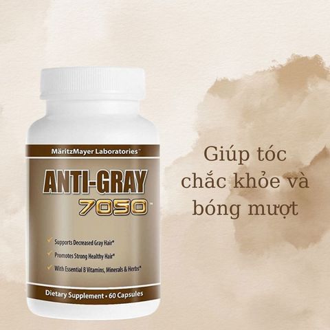 Viên uống ngừa tóc bạc sớm ANTI-GRAY 7050 60 Viên (Date 2025)