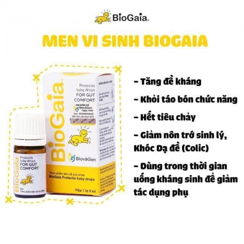 Men Vi Sinh BioGaia Protectis 5ml - Lợi Khuẩn Cho Trẻ Sơ Sinh, Hỗ Trợ Tiêu Hóa và Hệ Miễn Dịch, Sản Phẩm Từ Sữa Mẹ