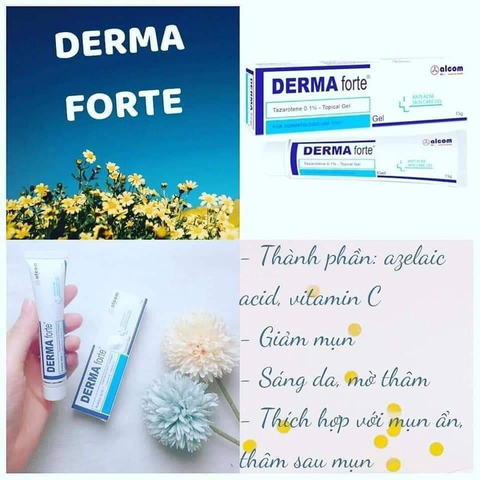 Gel trị mụn ngừa thâm Derma Forte Gamma - Hỗ trợ làm sạch, mờ sẹo, giảm viêm, an toàn cho da nhạy cảm
