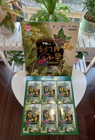 Nước Mát Gan Giải Rượu Hovenia Dulcis Taewoong Hàn Quốc - Bổ Gan, Thanh Nhiệt, Hỗ Trợ Giải Độc, Tăng Cường Sức Khỏe