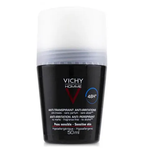 Lăn Khử Mùi Vichy Nam Homme Anti-Transpirant 48h 72h 50ml