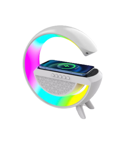Loa Chữ G Bluetooth Kèm Sạc Không Dây ,Đèn Ngủ Sang Trọng