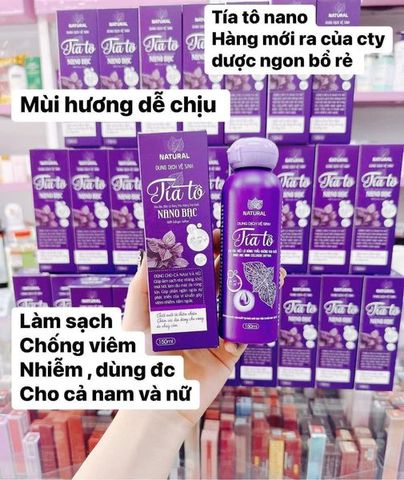 Dung Dịch Vệ Sinh Phụ Nữ Tía Tô Nano Bạc Ume 150ml