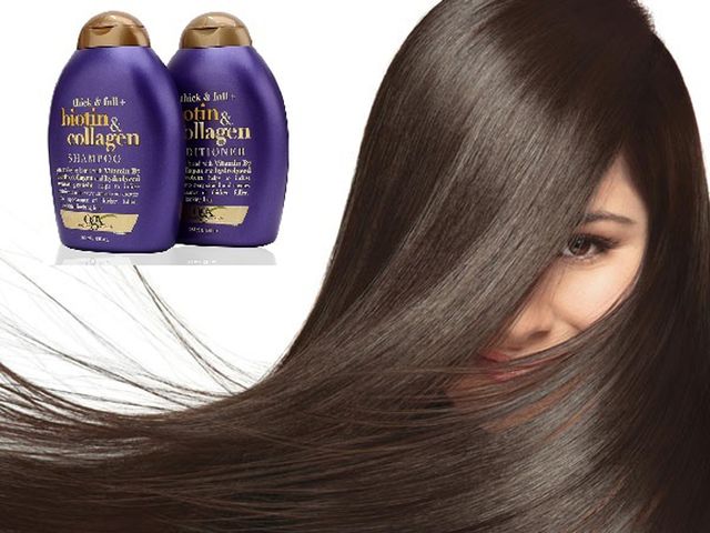 Bộ Dầu Gội Và Dầu Xả Biotin & Collagen hỗ trợ kiềm dầu của Mỹ