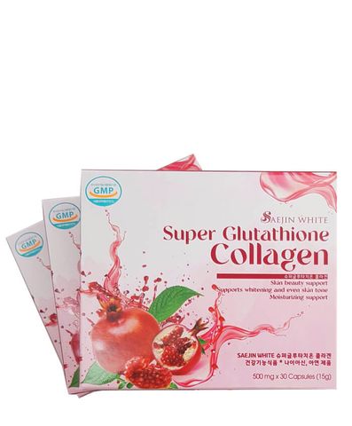 Super Collagen SaeJin White Viên Uống Giúp Da Trắng Hồng