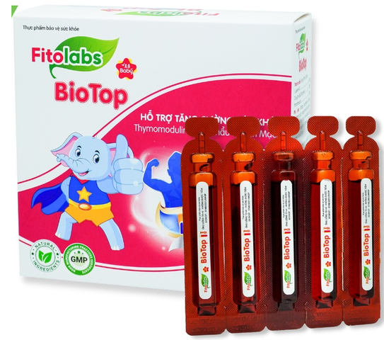 Siro tăng đề kháng Fitolabs Biotop, hộp 20 ống 10ml
