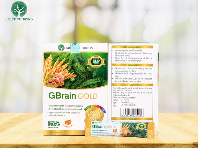 Cốm G-Brain Gold Hỗ Trợ Tăng Cường Trí Nhớ