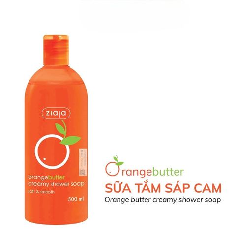 Sữa Tắm Sáp Cam Orange Butter Creamy Shower ZIAJA  500ml