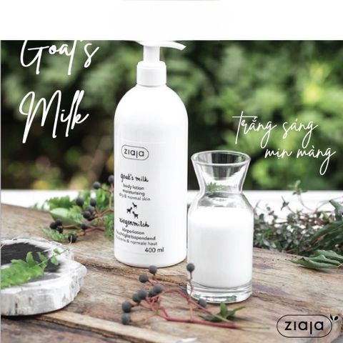 Sữa Dưỡng Thể Goat's Milk  ZIAJA Cấp Ẩm, Phục Hồi Và Tái Tạo Da 400ml