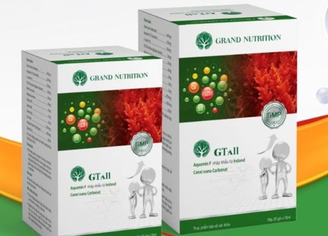 Nước Tăng Chiều Cao GTall - Bổ Sung Canxi Nano Từ Tảo Biển Ireland, Hỗ Trợ Phát Triển Chiều Cao Tự Nhiên 100ml