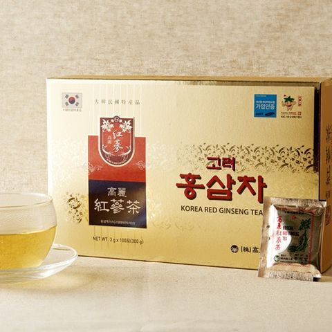 Trà Hồng Sâm Buleebang Hàn Quốc - Hộp 100 Gói x 3g Bổ Sung Sức Khỏe, Thảo Mộc Thiên Nhiên, Hương Vị Độc Đáo