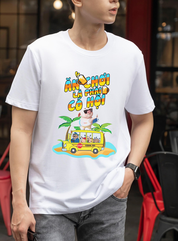 Áo Thun Nhóm Áo Team Ăn Chơi Là Phải Có Hội Du Lịch Ngày Lễ THT19