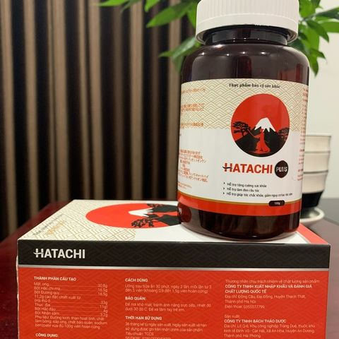 Viên Uống Hatachi Plus Hỗ Trợ Làm Đen Tóc - Cải Thiện Tóc Bạc, Ngừa Rụng Tóc, Kích Thích Mọc Tóc Tự Nhiên