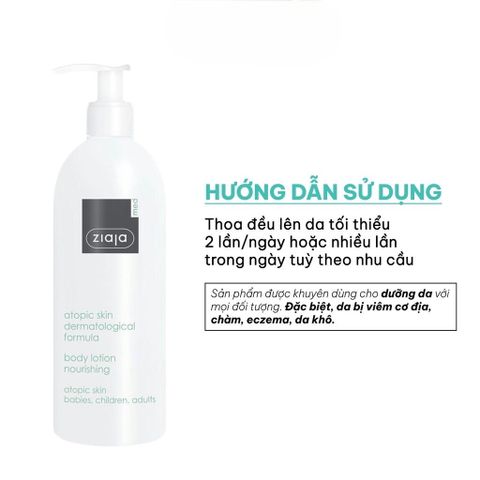 Nhũ Tương Toàn Thân 1% Urê Ziaja Giúp Làm Mềm Da 400ml