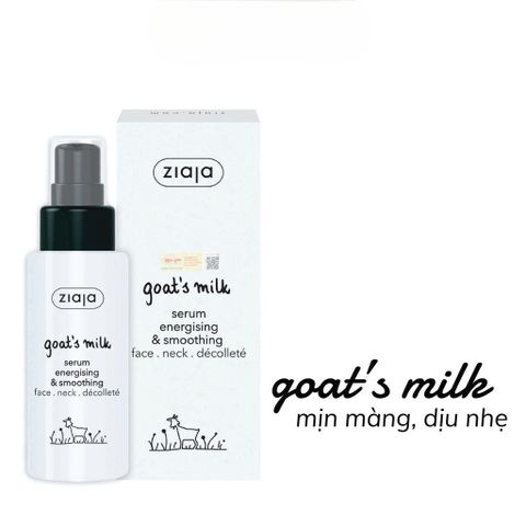 Serum Dưỡng Ẩm Goat's Milk ZIAJA Giúp Giảm Nhăn 50ml